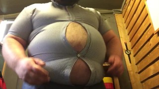 human balloon clip pop