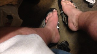 my feet thro the day