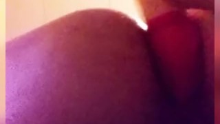 Horny MILF fucks herself in the ass