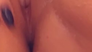 Playing w my pussy in the shower