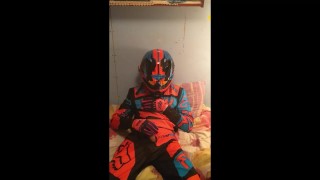 EGLAN PLAY IN MOTOCROSS GEAR