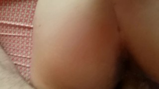 Fucking this tiny hole and shooting massive load on ass