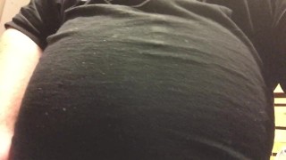 bellyrubbs thro a shirt