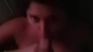 Slutty  takes her first facial and gags on cum