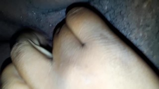 Ebony Bbw Strokes Her Kitty