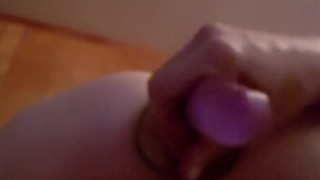 Huge butt plug and dildo play:)