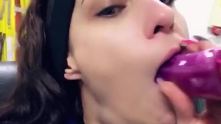 INSANE SNAPCHAT THROAT BULGE AT WORK