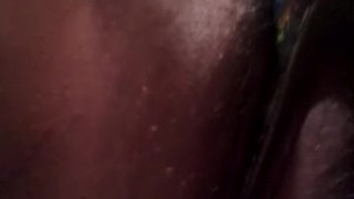 Fucking my heels on the bathroom floor