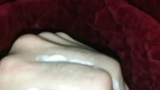 White cock cum