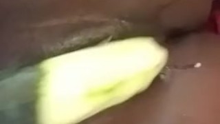 Cucumber masturbation