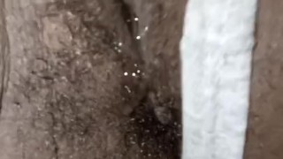 Making my wet pussy drip and cum