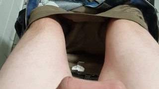 Cumming in the bathroom