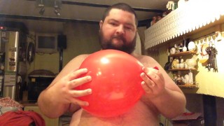 shirtless balloon blow clip