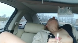 Public masturbation pussy cumming