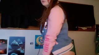 Dva plays with tits and masturbates