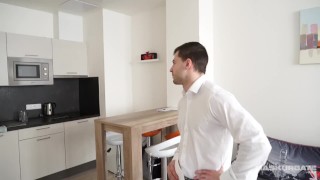 Maskurbate Straight Euro Real Estate Broker Masturbating