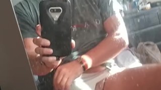 SEXY DILF of Cory Bernstein Jockstrap plays w Ass