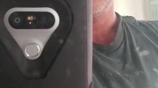 SEXY DILF of Cory Bernstein Jockstrap plays w Ass