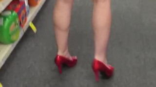 Slut wife flashing taking off panties