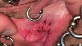 Closeup of my piercings