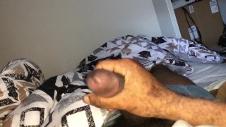 Playing with my hairy dick