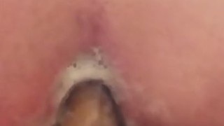 Phalos in the ass, big hole, creampie, I would have such a dick
