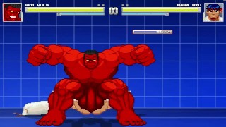 Red Hulk fucks Ryu