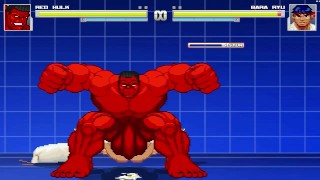 Red Hulk fucks Ryu