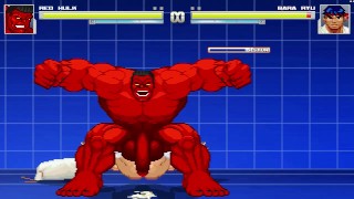 Red Hulk fucks Ryu