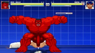 Red Hulk fucks Ryu