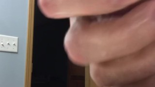 Double Orgasm Wank With Huge Sperm Load