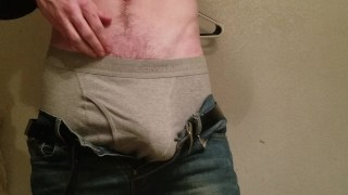 Stroking my hard cock to completion