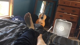 [non verbal] MALE FOOT WORSHIP POV