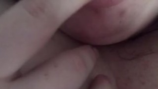 BBW PLAYS WITH HER GIANT TITS