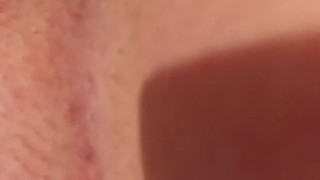 Heavily pregnant young ginger cutie orgasm using toy