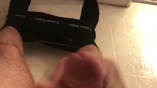 White boy shoots load for friend