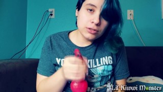 Teasing and sucking my new