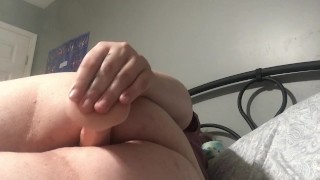 18 y/o fucks her tight ass & vibes clit