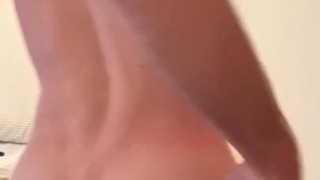 Post-wrestling jerk-off with cum shot