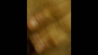 Playing with daddy's pussy getting super wet creaming