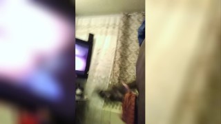 Fetish, panties hangin on hard dick jerkin