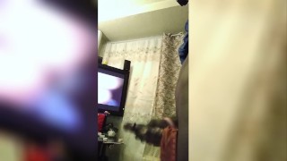 Fetish, panties hangin on hard dick jerkin