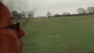 Fucking on train b4 next porn shoot