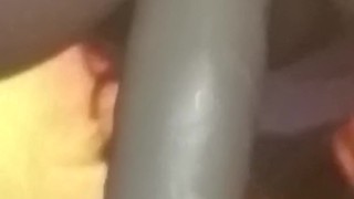 Rideing my mounted dildo on the table cum watch!!