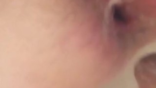 fuck ass wooden dick, anal, sex in the bathroom