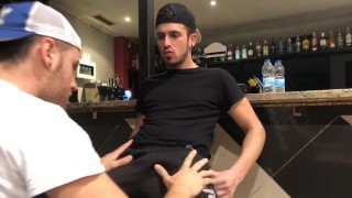Sex in the bar | Blowjob