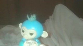 Cutest Lil Monkey Hanging On By A Toe.. Lol