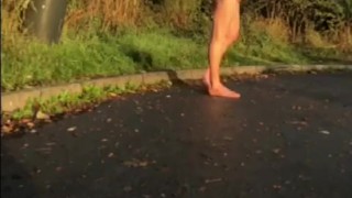 Compilation of a guy getting naked in public
