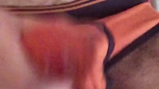 Cumming inside my orange briefs