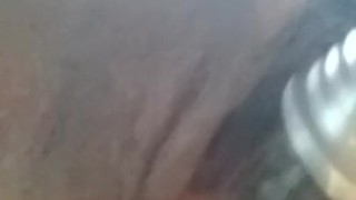 Milf Public Masturbation with Lightbulb at Laundry Mat
